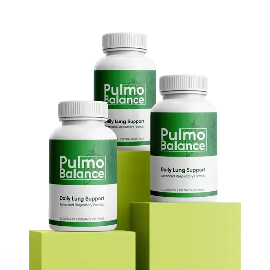 Três frascos Pulmo Balance
